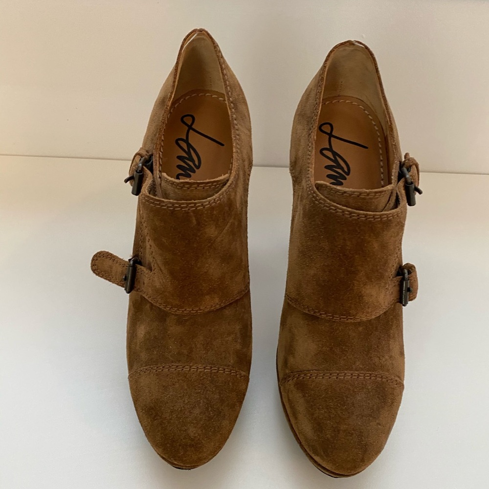 Gorgeous Lanvin brown booties, worn once.